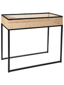 Tisch, Schwarz/Beige