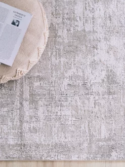 Vintage-Teppich, Mattsilber 11 Vintage-Teppich, Mattsilber -KIBEK Verkäufe Cornhill DesignerTeppich hellgrau Mattsilber 160x230 lup2