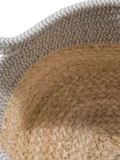 Korb, Grau/Beige -KIBEK Verkäufe Cotiro Korb Grau GrauBeige 25x30x16 lup2