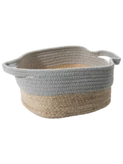 Korb, Grau/Beige