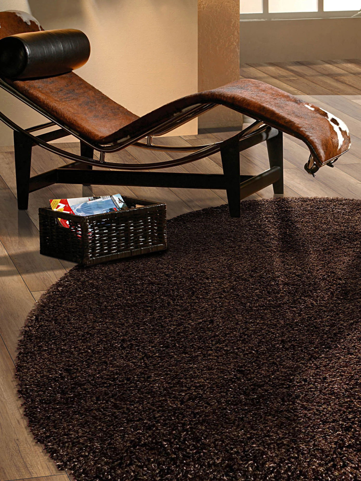 Hochflor-Teppich, Mokka 3 Hochflor-Teppich, Mokka