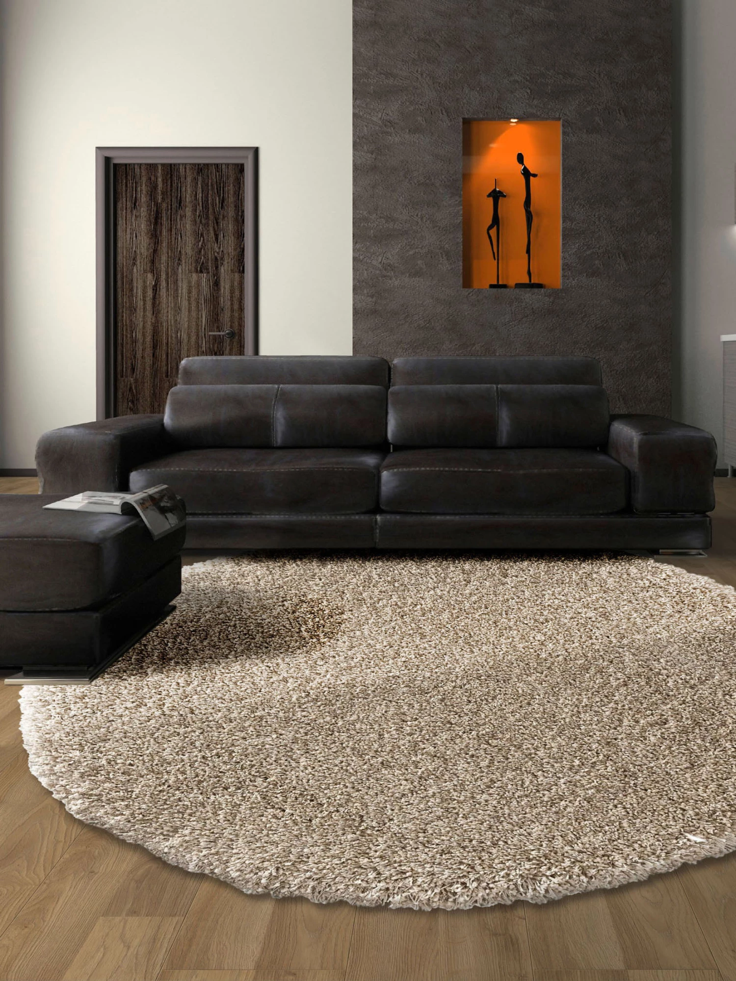 Hochflor-Teppich, Beige 3 Hochflor-Teppich, Beige