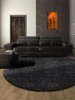 Hochflor-Teppich, Anthrazit