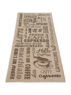 Küchenläufer, Coffee -KIBEK Verkäufe Cuisine FlachgewebeTeppich Beige Coffee2 80x200 fper