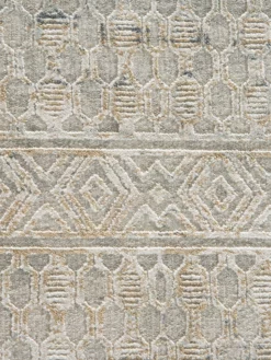 Vintage-Teppich, Antiksilber -KIBEK Verkäufe Cullen DesignerTeppich hellgrau Antiksilber 160x230 lup2