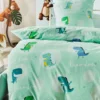 Kinderbettwäsche, Mint -KIBEK Verkäufe DinoLand Bettwaesche tuerkis Mint 135x200 mil