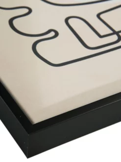 Leinwandbild, Schwarz/Weiss -KIBEK Verkäufe Endless Druckgerahmt Weiss SchwarzWeiss 50x70 lup2