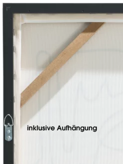 Leinwandbild, Schwarz/Weiss -KIBEK Verkäufe Endless Druckgerahmt Weiss SchwarzWeiss 50x70 ruk