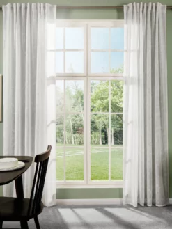 Vorhang Mit Gardinenband, Offwhite