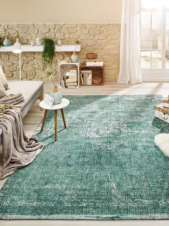 Vintage-Teppich, Jade