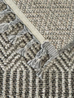 Outdoor-Teppich, Greige -KIBEK Verkäufe Faro Outdoor Teppich Grau Greige 160x230 wel