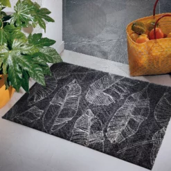 Fußmatte, Leaves Line Anthrazit