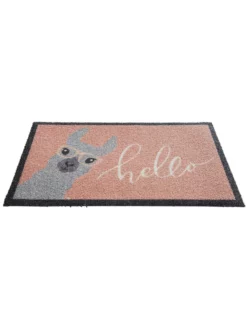 Fußmatte, Hello Lama -KIBEK Verkäufe Fashion Fussmatte rosa HelloLama 50x80 fper