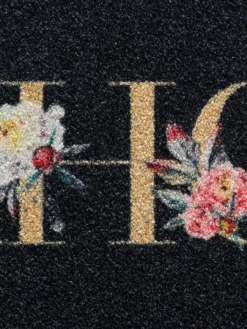Fußmatte, Home Flowers -KIBEK Verkäufe Fashion Fussmatte schwarz HomeFlowers 50x80 lup