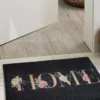 Fußmatte, Home Flowers -KIBEK Verkäufe Fashion Fussmatte schwarz HomeFlowers 50x80 mil