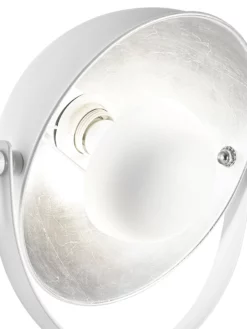 Tischleuchte, Weiss/Silber -KIBEK Verkäufe Flashes Tischleuchte Lampe Weiss WeissSilber 28x63 lup