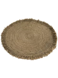 Jute-Teppich, Dünensand 8 Jute-Teppich, Dünensand -KIBEK Verkäufe Florencia JuteTeppich Beige Duenensand 90rund fper