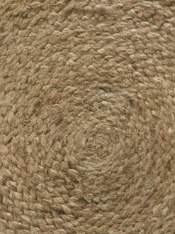 Jute-Teppich, Dünensand 9 Jute-Teppich, Dünensand -KIBEK Verkäufe Florencia JuteTeppich Beige Duenensand 90rund lup