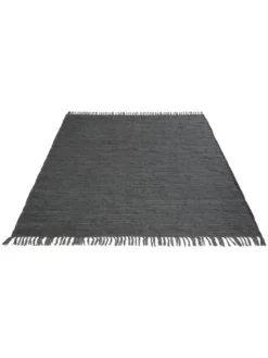 Baumwoll-Teppich, Anthrazit -KIBEK Verkäufe Froesunda BaumwollTeppich Dunkelgrau Anthrazit 170x240 fper