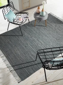 Baumwoll-Teppich, Anthrazit