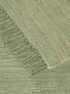 Baumwoll-Teppich, Green -KIBEK Verkäufe Froesunda BaumwollTeppich Hellgruen Green 170x240 wel