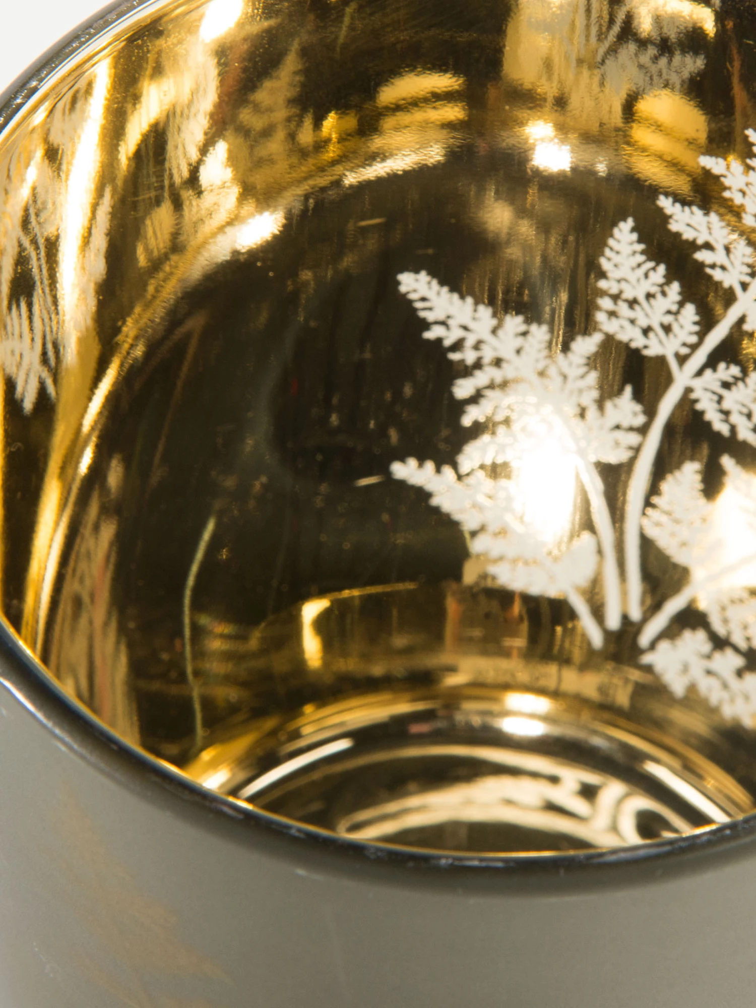 Teelichthalter, Dunkelgrün/Gold 5 Teelichthalter, Dunkelgrün/Gold – Bild 3