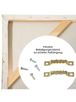 Leinwand-handgemalt, Beige -KIBEK Verkäufe GraueFantasie Leinwandbild Beige Graubeige 80x80 ruk