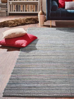 Flachgewebe-Teppich, Multi-Grey