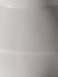 Vase, Hellgrau -KIBEK Verkäufe Hanon Vase Weiss Hellbeige 13x13x20 lup2