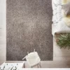 Uni-Teppich, Taupe -KIBEK Verkäufe Hardy Hochflorteppich Braun Taupe 160x230 mil