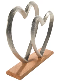Objekt, Nickel -KIBEK Verkäufe HeartforTwo Aufsteller Silber Nickel 8x27x272C9 per3
