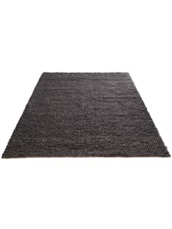 Woll-Teppich, Charcoal -KIBEK Verkäufe Helsingborg Wollteppich dunkelgrau charcoal 170x240 per