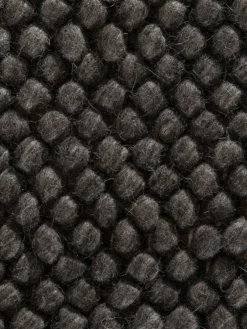 Woll-Teppich, Charcoal -KIBEK Verkäufe Helsingborg Wollteppich dunkelgrau charcoal lup