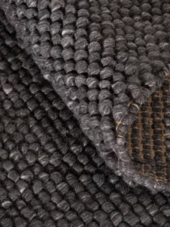 Woll-Teppich, Charcoal -KIBEK Verkäufe Helsingborg Wollteppich dunkelgrau charcoal wel