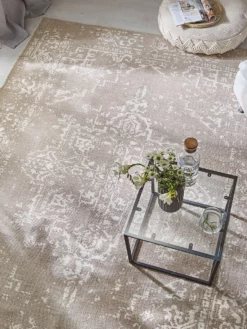 Baumwoll-Teppich, Vintage Beige