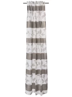 Vorhang Mit Gardinenband, Mokka -KIBEK Verkäufe Henriette VerdeckteSchlaufe Braun Mokka 140x245 pla1