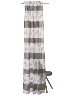 Vorhang Mit Gardinenband, Mokka -KIBEK Verkäufe Henriette VerdeckteSchlaufe Braun Mokka 140x245 pla2