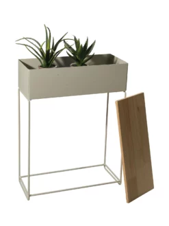 Pflanztopf, Beige -KIBEK Verkäufe HighPlants Pflanztopf Grau 18x45x60 per2