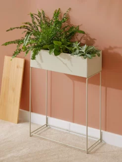 Pflanztopf, Beige -KIBEK Verkäufe HighPlants Pflanztopf Grau mil2