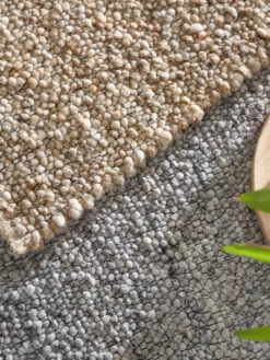 Woll-Teppich, Loft Grey 8 Woll-Teppich, Loft Grey -KIBEK Verkäufe Hillsand HandwebTeppich LoftGrey Sand lup2