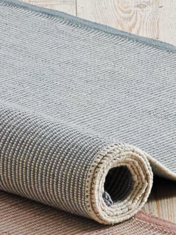 Flachgewebe-Teppich, Gletscher -KIBEK Verkäufe Hoegland Handwebteppich blau gletscher lup