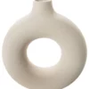 Vase, Mattweiss -KIBEK Verkäufe Hulao Vase Creme Mattweiss 22x23x232C8 per1
