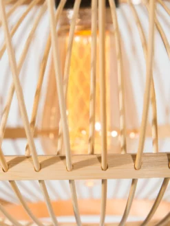 Hängeleuchte, Natur -KIBEK Verkäufe Iwato Pendelleuchte Hellbraun Natur 45x50 lup