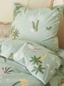 Kinderbettwäsche, Jungle Green 7 Kinderbettwäsche, Jungle Green -KIBEK Verkäufe JungleFever Bettwaesche Gruen JungleGreen 135x200 mil2