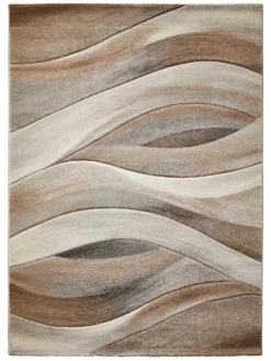 Moderner Teppich, Mandel 11 Moderner Teppich, Mandel -KIBEK Verkäufe Kaleidoskop ModernerTeppich Braun Mandel 160x230 pla