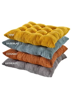 Stuhlkissen, Salbeiblau -KIBEK Verkäufe Kalle Sitzkissen div stapel 3