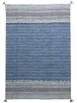 Kelim, Marine -KIBEK Verkäufe Karakori Kelim blau marine 160x230 pla