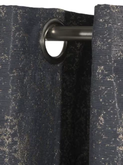 Ösenschal, Galaxy -KIBEK Verkäufe Karli Gardine Oesenschal Dunkelgrau Galaxy 140x245 lup1