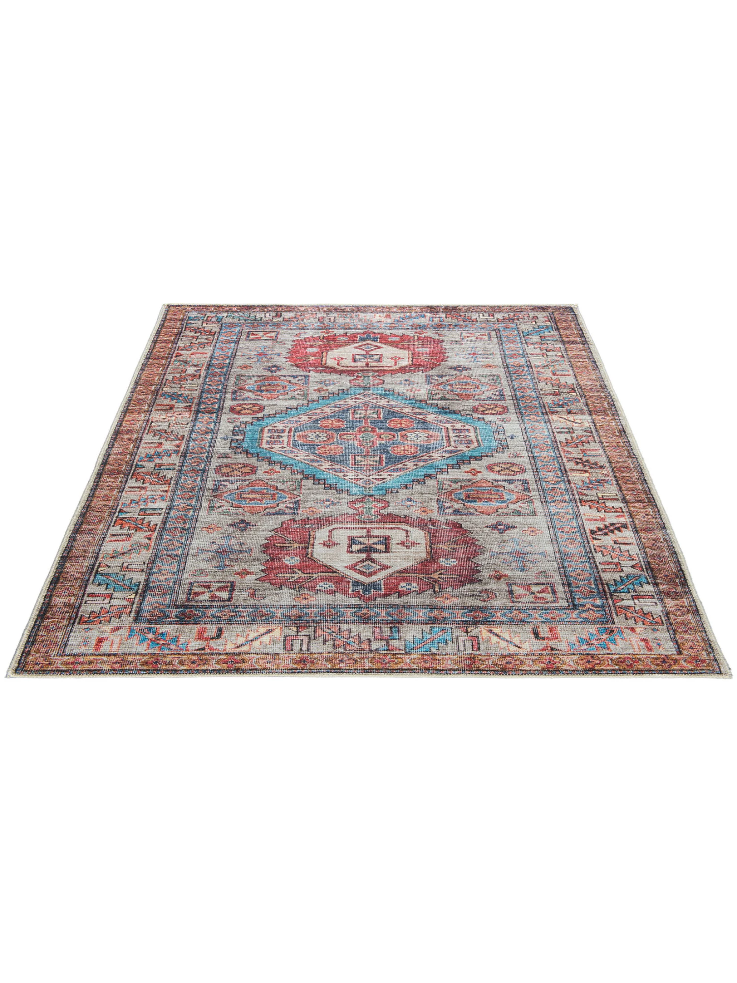 Vintage-Teppich, Multicolor – Bild 3