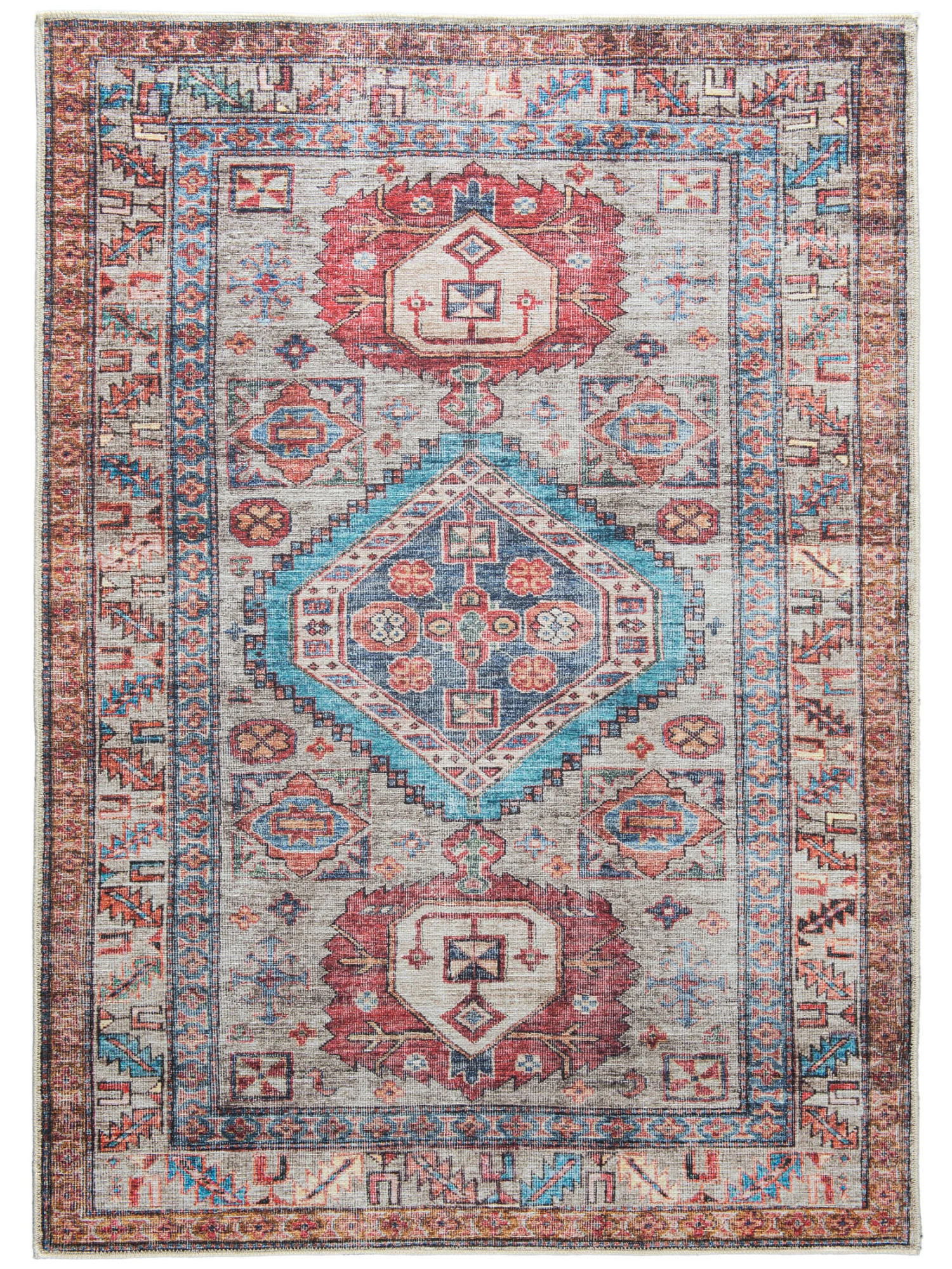 Vintage-Teppich, Multicolor – Bild 2